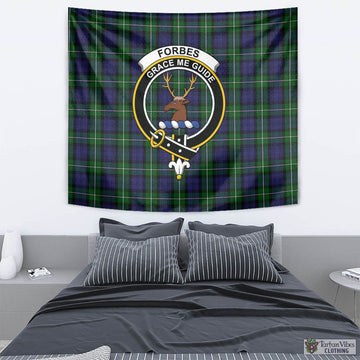 Forbes Tartan Tapestry Wall Hanging and Home Decor for Room with Family Crest