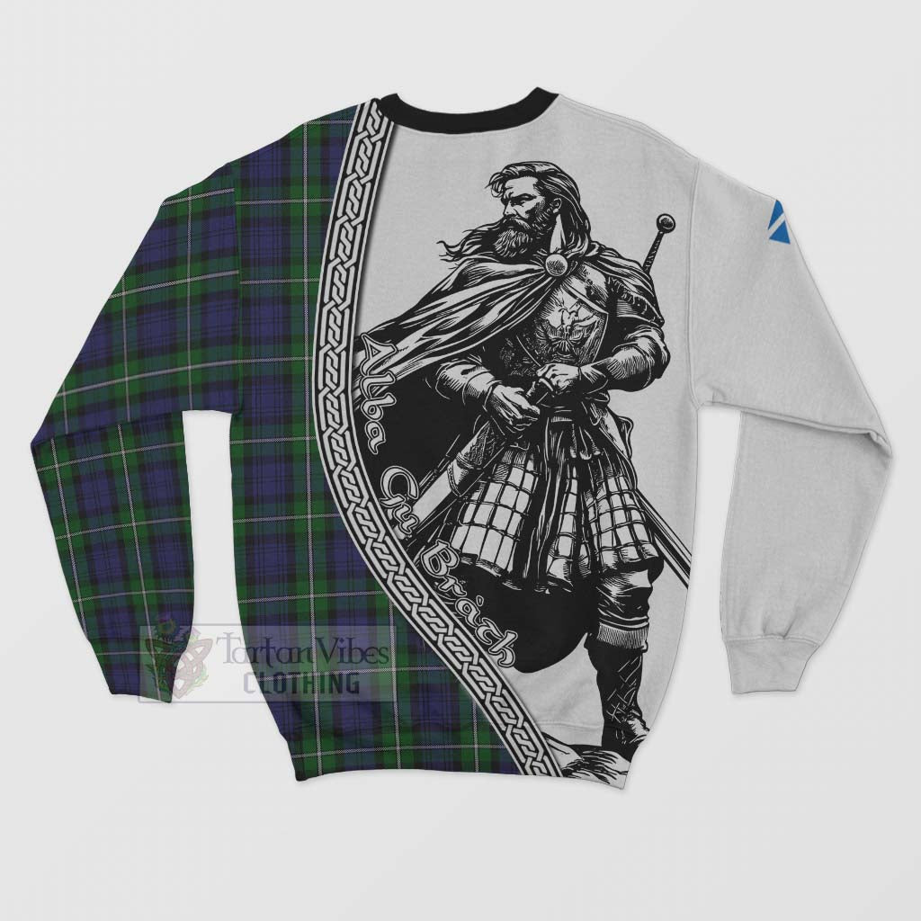 Tartan Vibes Clothing Forbes Tartan Clan Crest Sweatshirt with Highlander Warrior Celtic Style