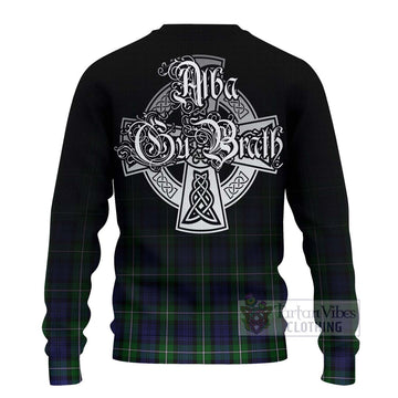 Forbes Tartan Ugly Sweater Featuring Alba Gu Brath Family Crest Celtic Inspired