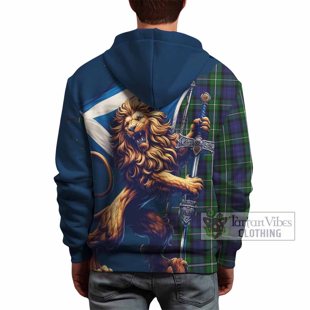 Forbes Tartan Family Crest Hoodie with Scottish Majestic Lion