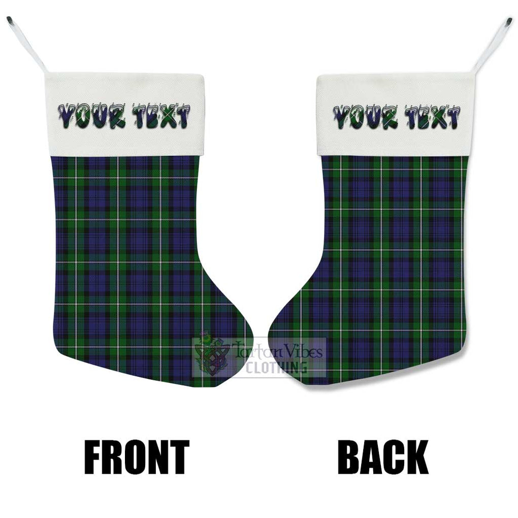 Tartan Vibes Clothing Forbes Tartan Christmas Stocking with Personalized Text