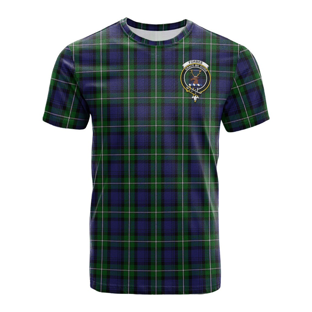 Forbes Tartan T-Shirt with Family Crest - Tartan Vibes Clothing