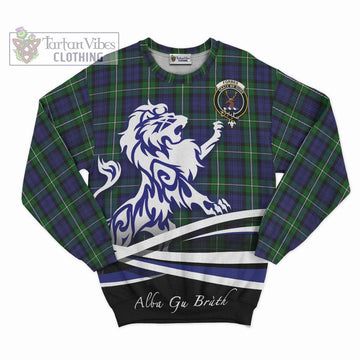 Forbes Tartan Sweatshirt with Alba Gu Brath Regal Lion Emblem