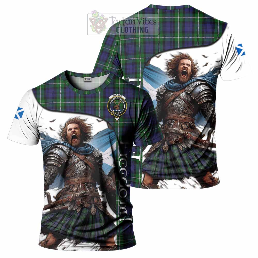 Forbes Crest Tartan T-Shirt Inspired by the Freedom of Scottish Warrior