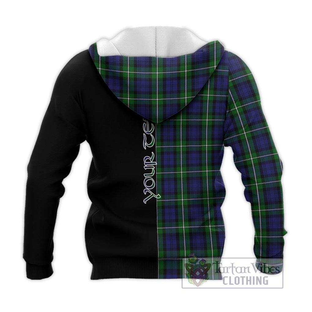 Forbes Tartan Knitted Hoodie with Family Crest and Half Of Me Style - Tartanvibesclothing Shop