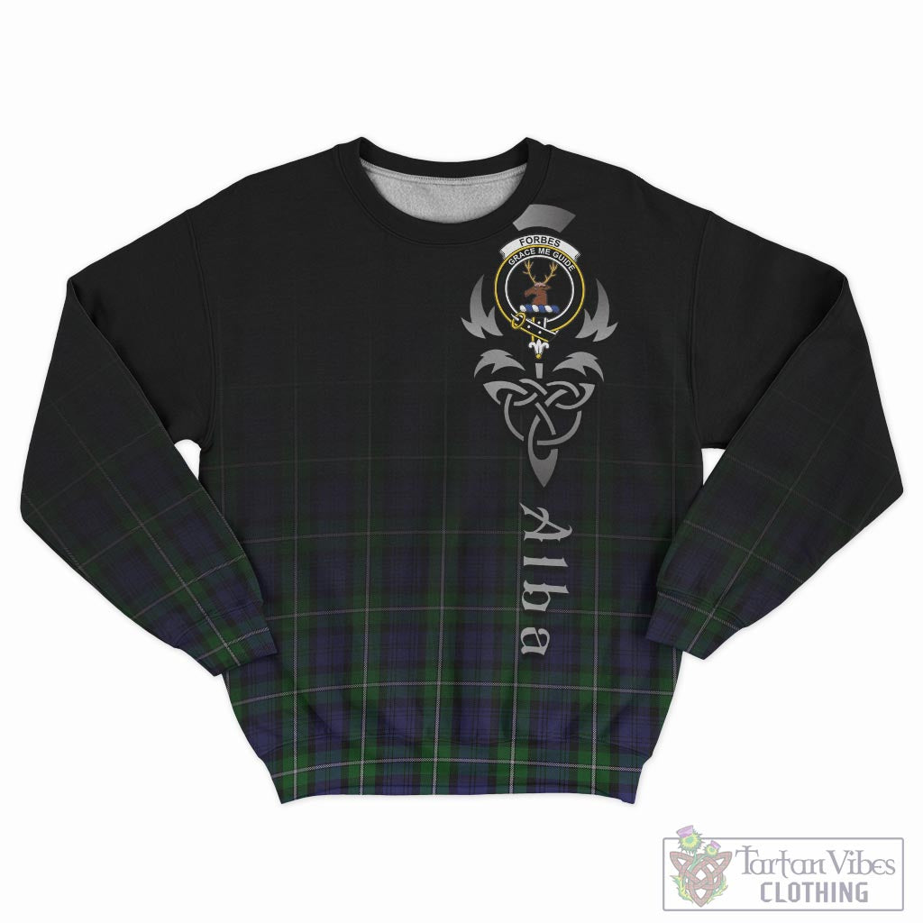 Tartan Vibes Clothing Forbes Tartan Sweatshirt Featuring Alba Gu Brath Family Crest Celtic Inspired