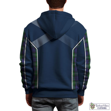 Forbes Tartan Hoodie with Family Crest and Lion Rampant Vibes Sport Style