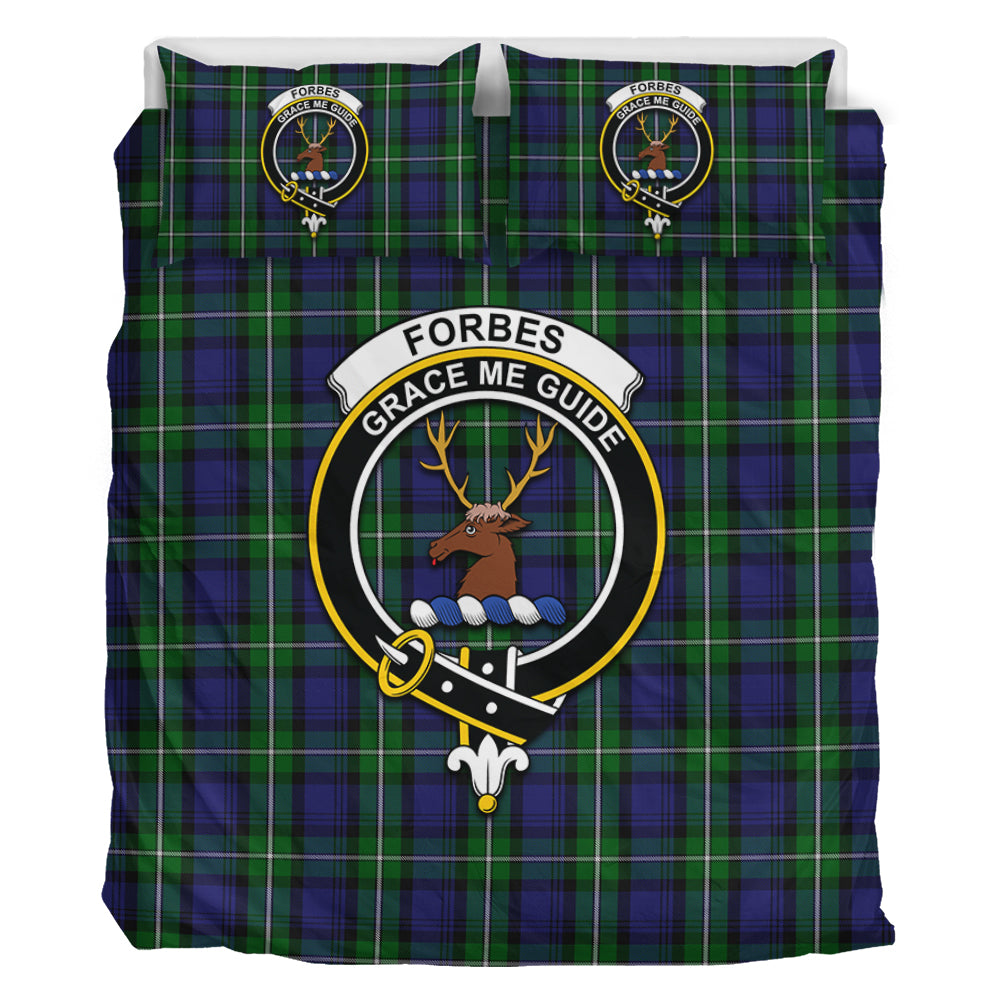 Forbes Tartan Bedding Set with Family Crest - Tartan Vibes Clothing