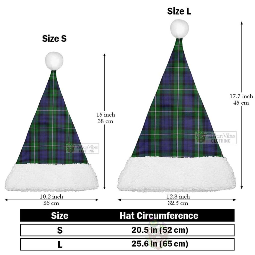 Forbes Tartan Christmas Santa Hats Christmas Hat L 25.6in (65cm) - Tartan Vibes Clothing