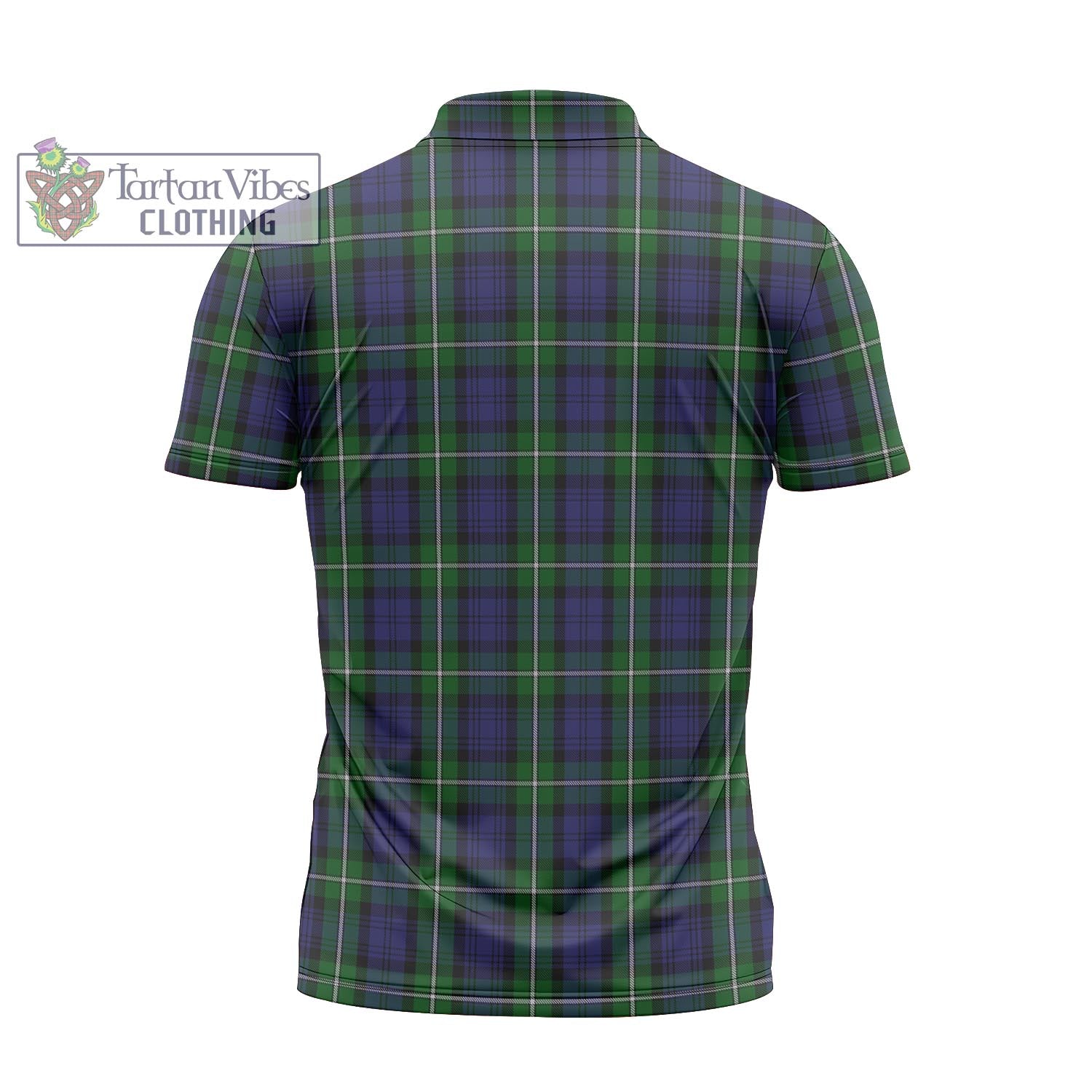 Tartan Vibes Clothing Forbes Tartan Zipper Polo Shirt with Family Crest