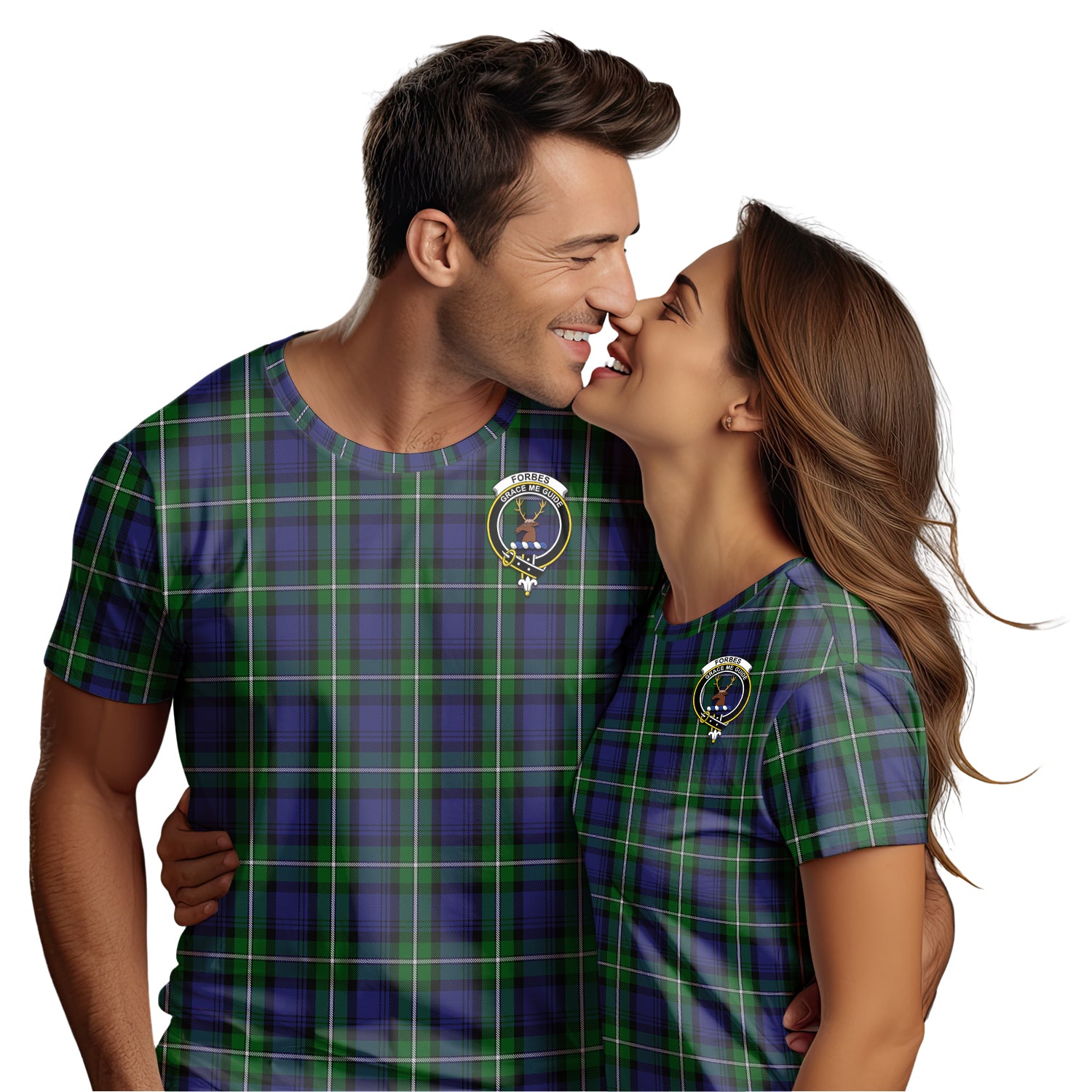 Forbes Tartan T-Shirt with Family Crest - Tartan Vibes Clothing