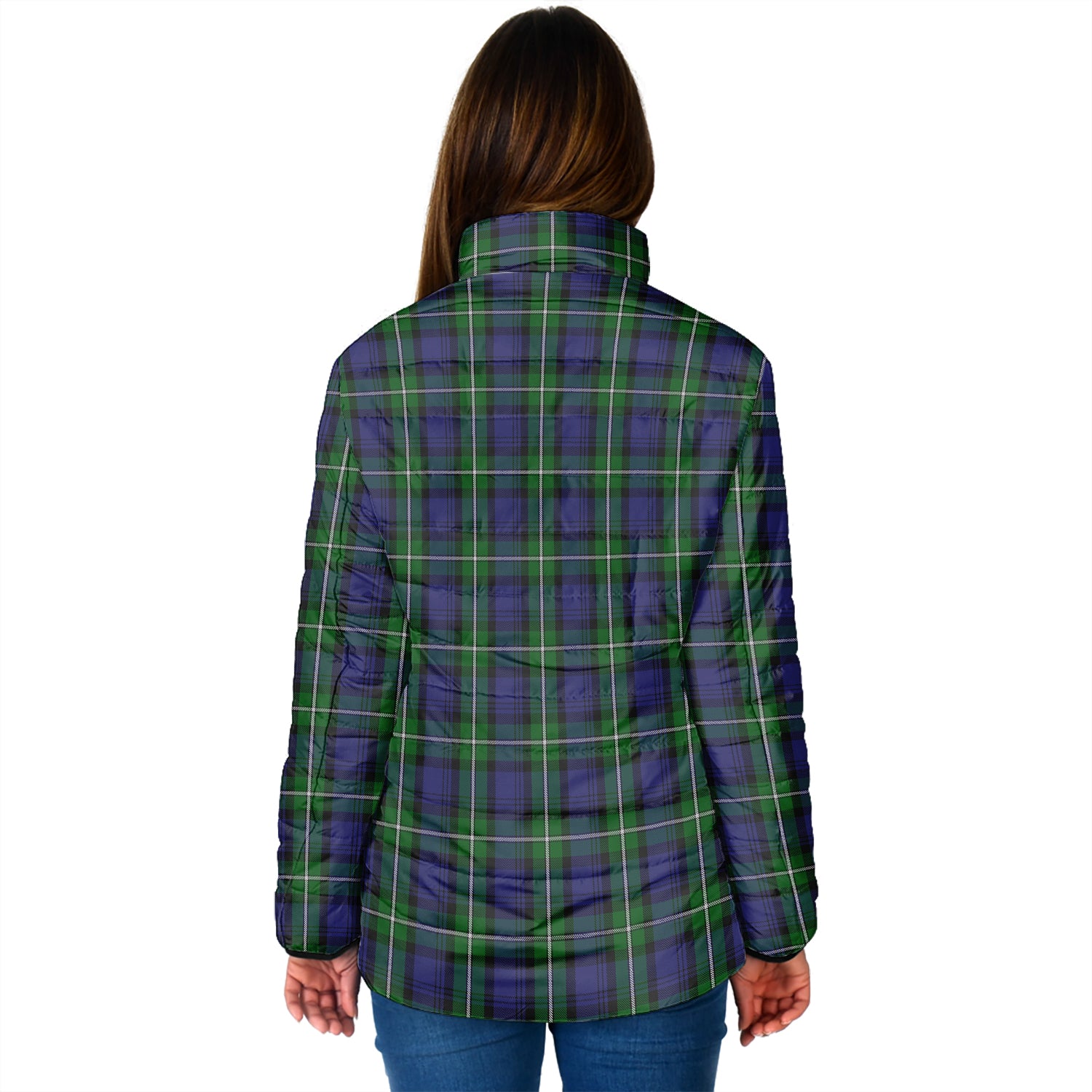 Forbes Tartan Padded Jacket with Family Crest - Tartan Vibes Clothing