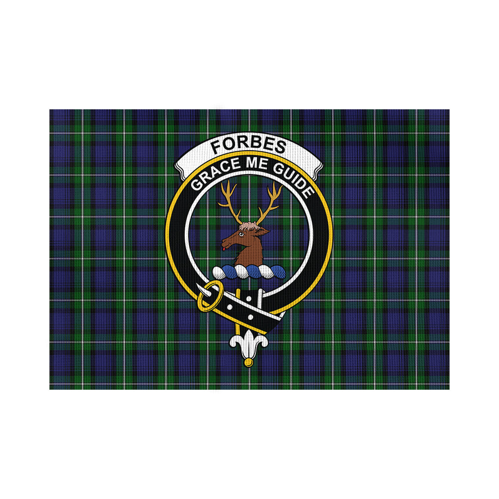 Forbes Tartan Flag with Family Crest - Tartan Vibes Clothing