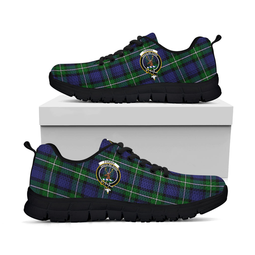 Forbes Tartan Sneakers with Family Crest - Tartan Vibes Clothing