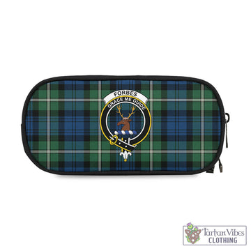 Forbes Ancient Tartan Pen and Pencil Case with Family Crest