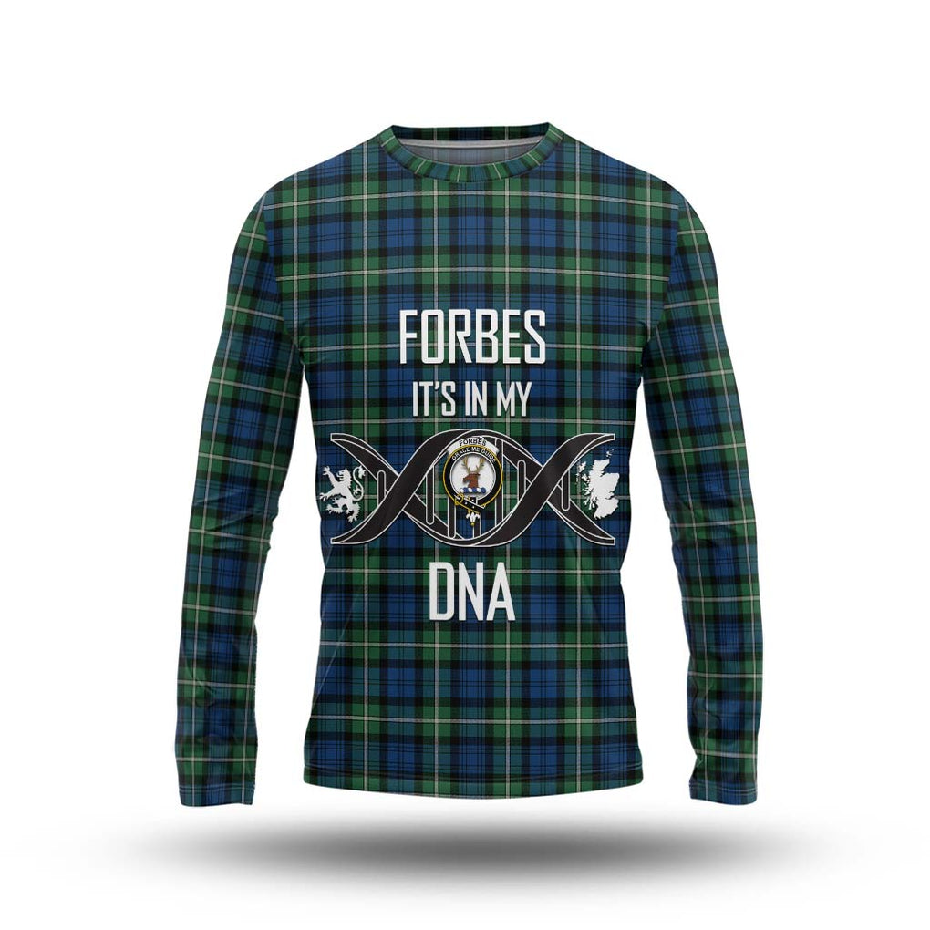 Forbes Ancient Tartan Long Sleeve T-Shirt with Family Crest DNA In Me Style Unisex - Tartanvibesclothing Shop