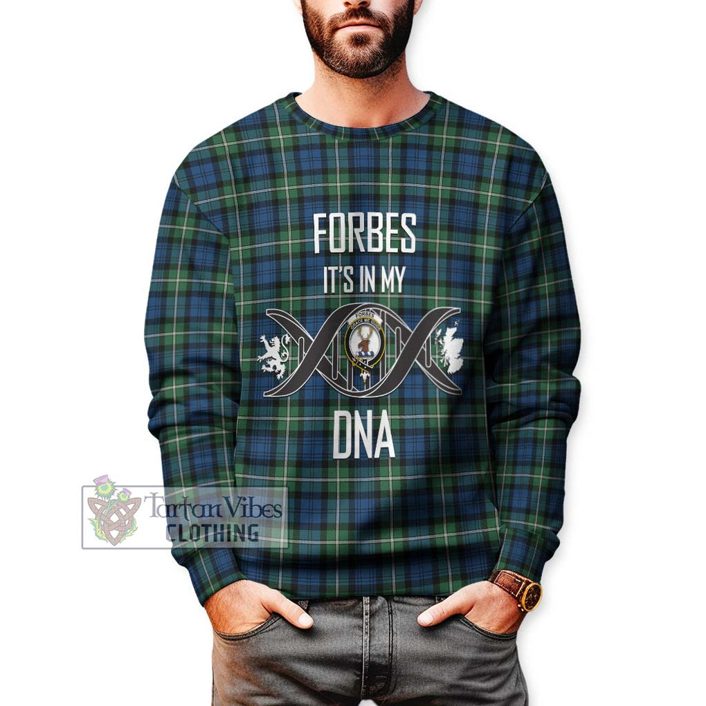 Forbes Ancient Tartan Sweatshirt with Family Crest DNA In Me Style Unisex - Tartanvibesclothing Shop