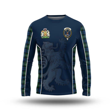 Forbes Ancient Tartan Long Sleeve T-Shirt with Family Crest and Lion Rampant Vibes Sport Style