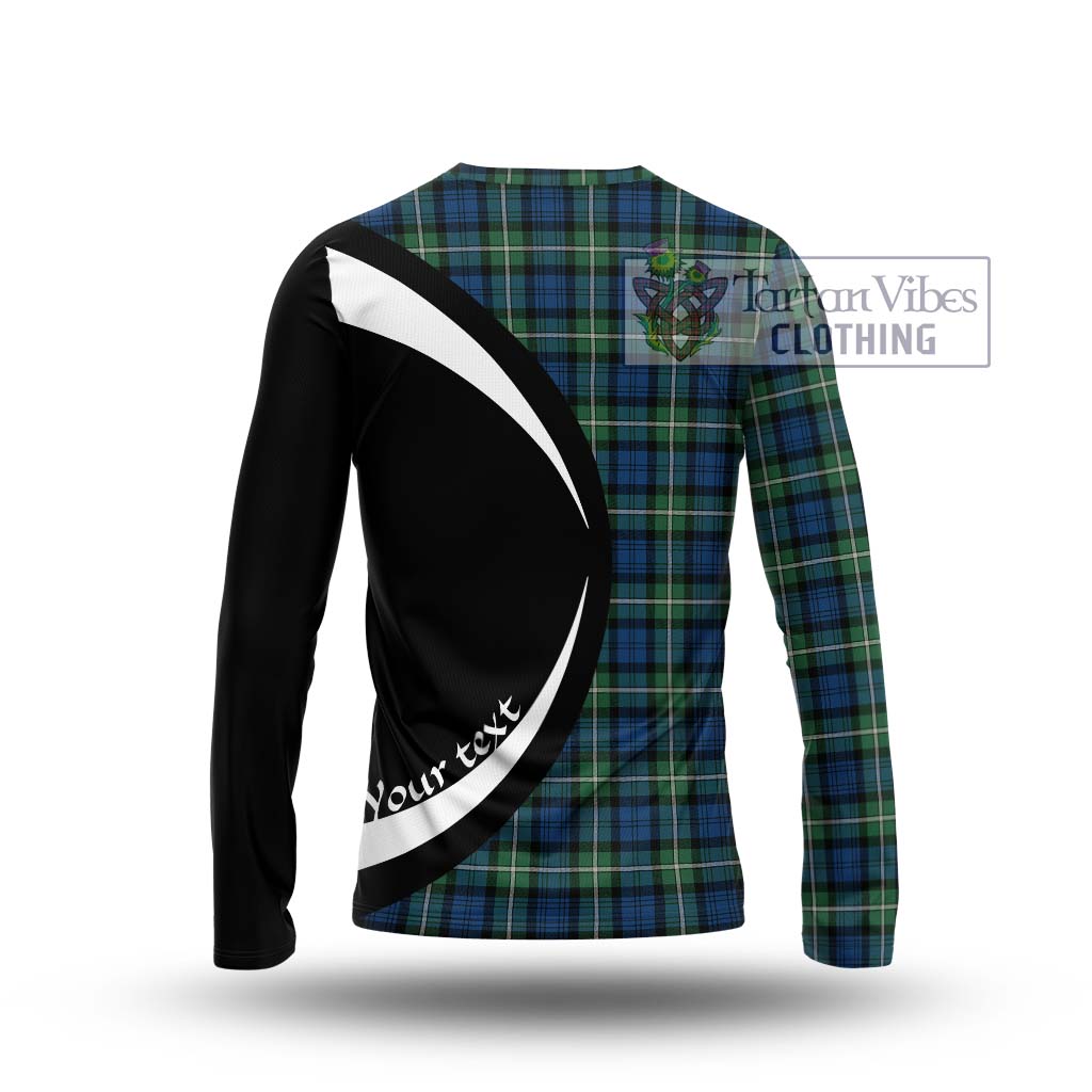 Forbes Ancient Tartan Long Sleeve T-Shirt with Family Crest Circle Style - Tartan Vibes Clothing