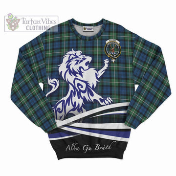 Forbes Ancient Tartan Sweatshirt with Alba Gu Brath Regal Lion Emblem