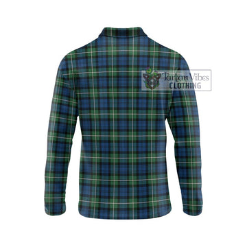 Forbes Ancient Tartan Long Sleeve Polo Shirt with Family Crest DNA In Me Style