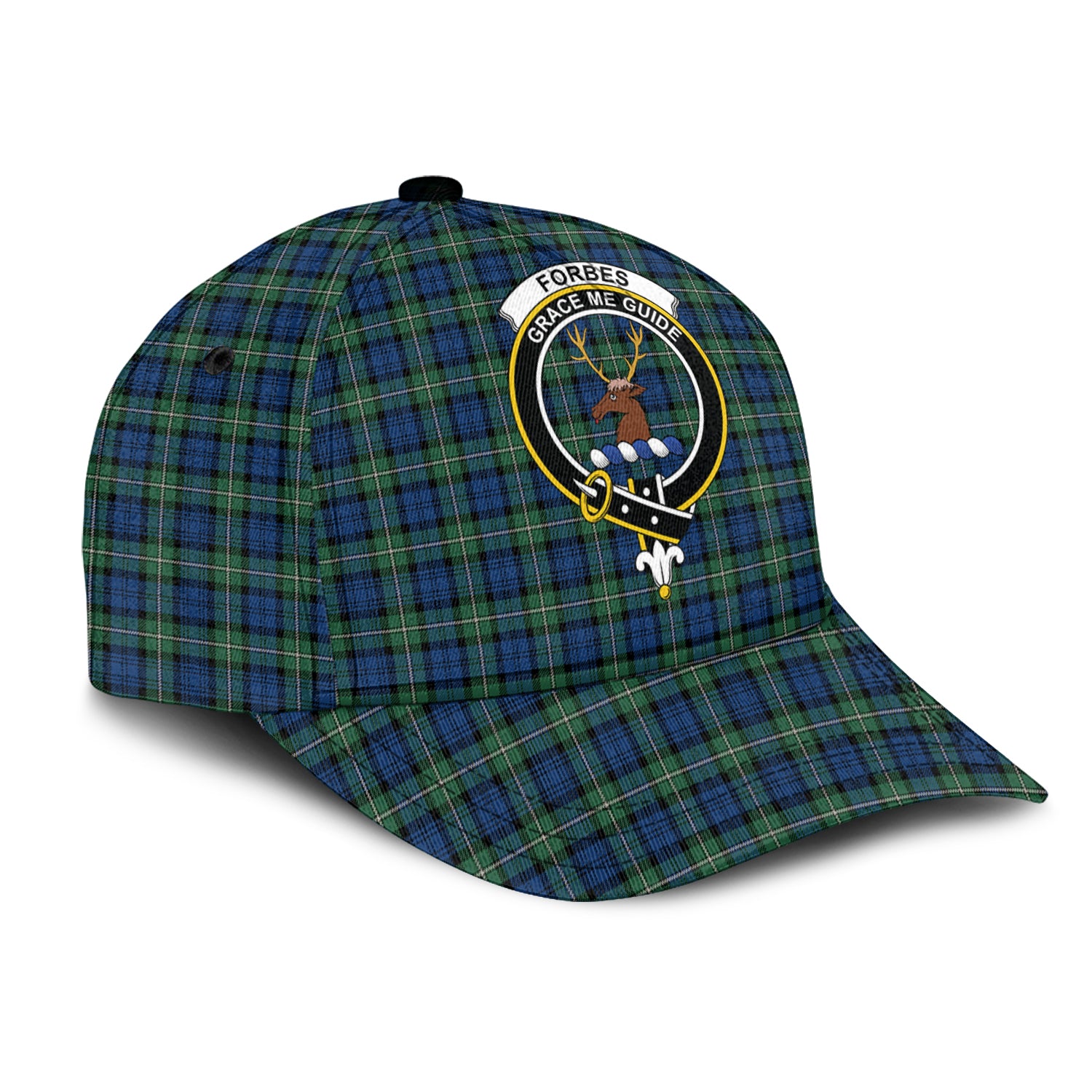 Forbes Ancient Tartan Classic Cap with Family Crest - Tartan Vibes Clothing