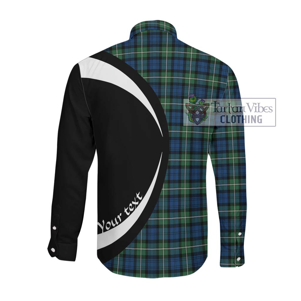 Forbes Ancient Tartan Long Sleeve Button Up with Family Crest Circle Style Men's Shirt - Tartan Vibes Clothing