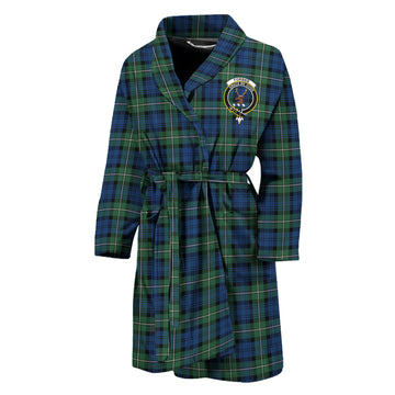 Forbes Ancient Tartan Bathrobe with Family Crest