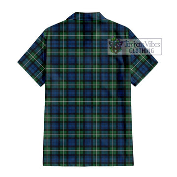 Forbes Ancient Tartan Short Sleeve Button Shirt with Family Crest DNA In Me Style