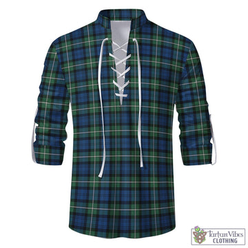 Forbes Ancient Tartan Men's Scottish Traditional Jacobite Ghillie Kilt Shirt