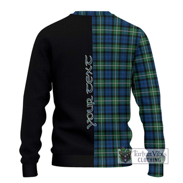 Forbes Ancient Tartan Ugly Sweater with Family Crest and Half Of Me Style