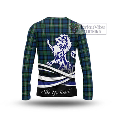 Forbes Ancient Tartan Long Sleeve T-Shirt with Alba Gu Brath Regal Lion Emblem