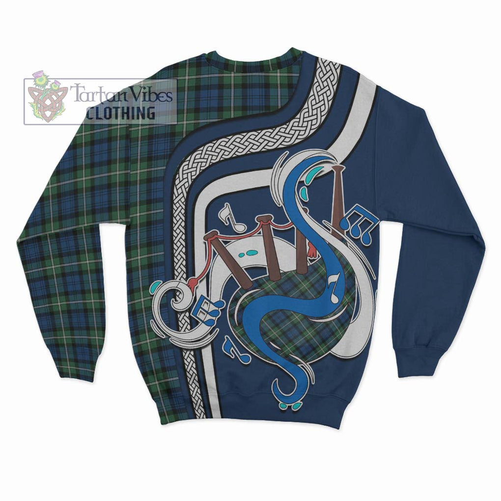 Forbes Ancient Tartan Sweatshirt with Epic Bagpipe Style - Tartanvibesclothing Shop