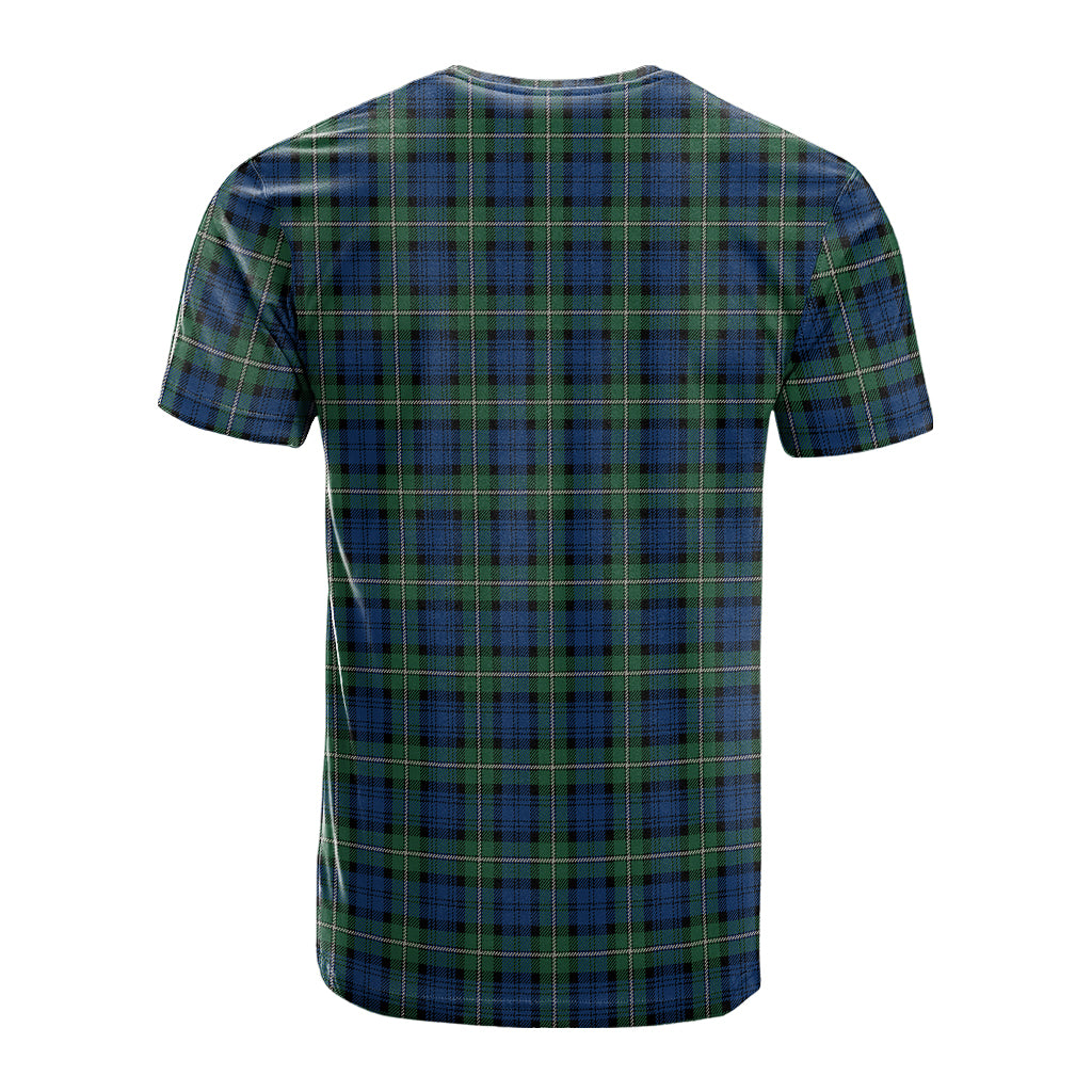 Forbes Ancient Tartan T-Shirt with Family Crest - Tartan Vibes Clothing