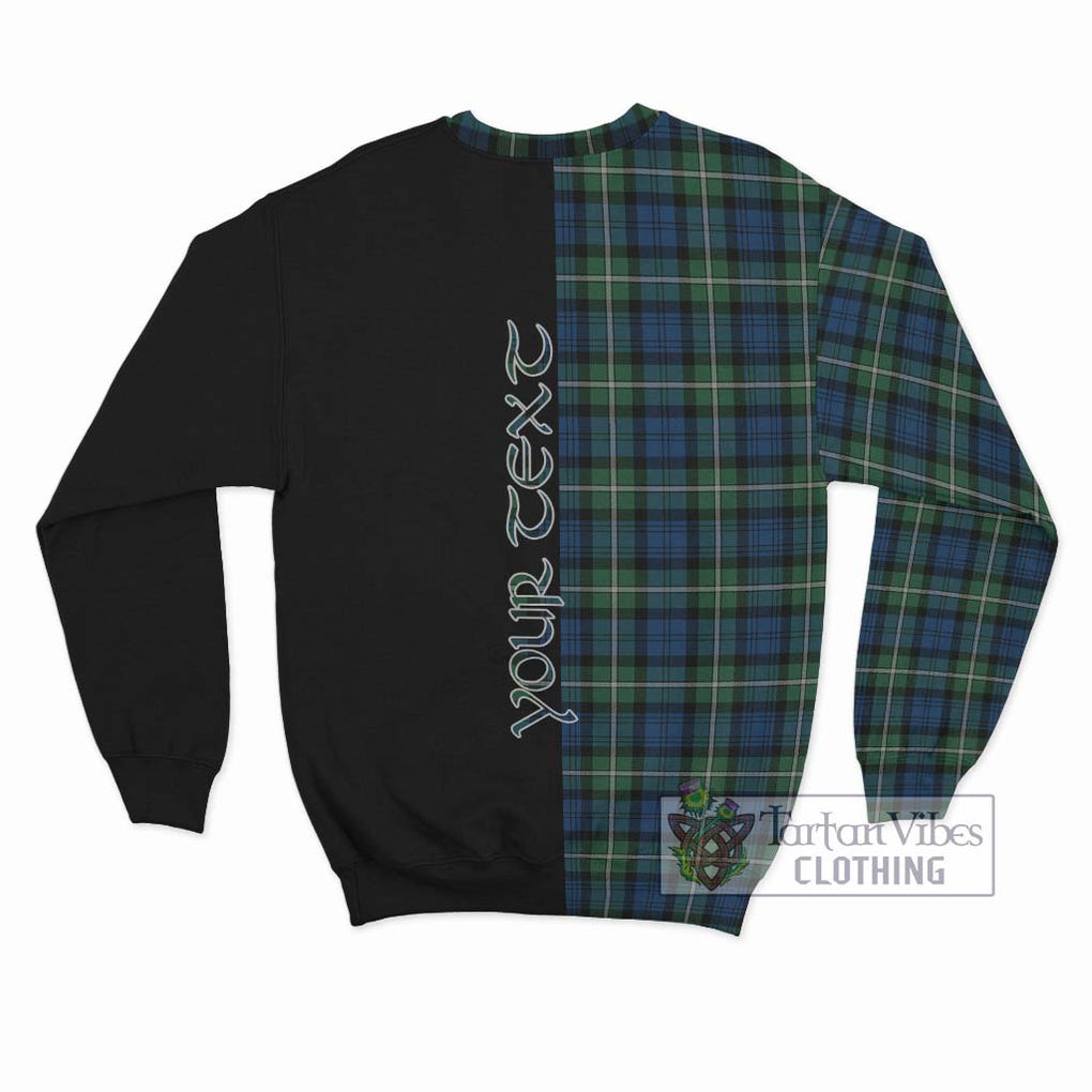 Forbes Ancient Tartan Sweatshirt with Family Crest and Half Of Me Style - Tartanvibesclothing Shop