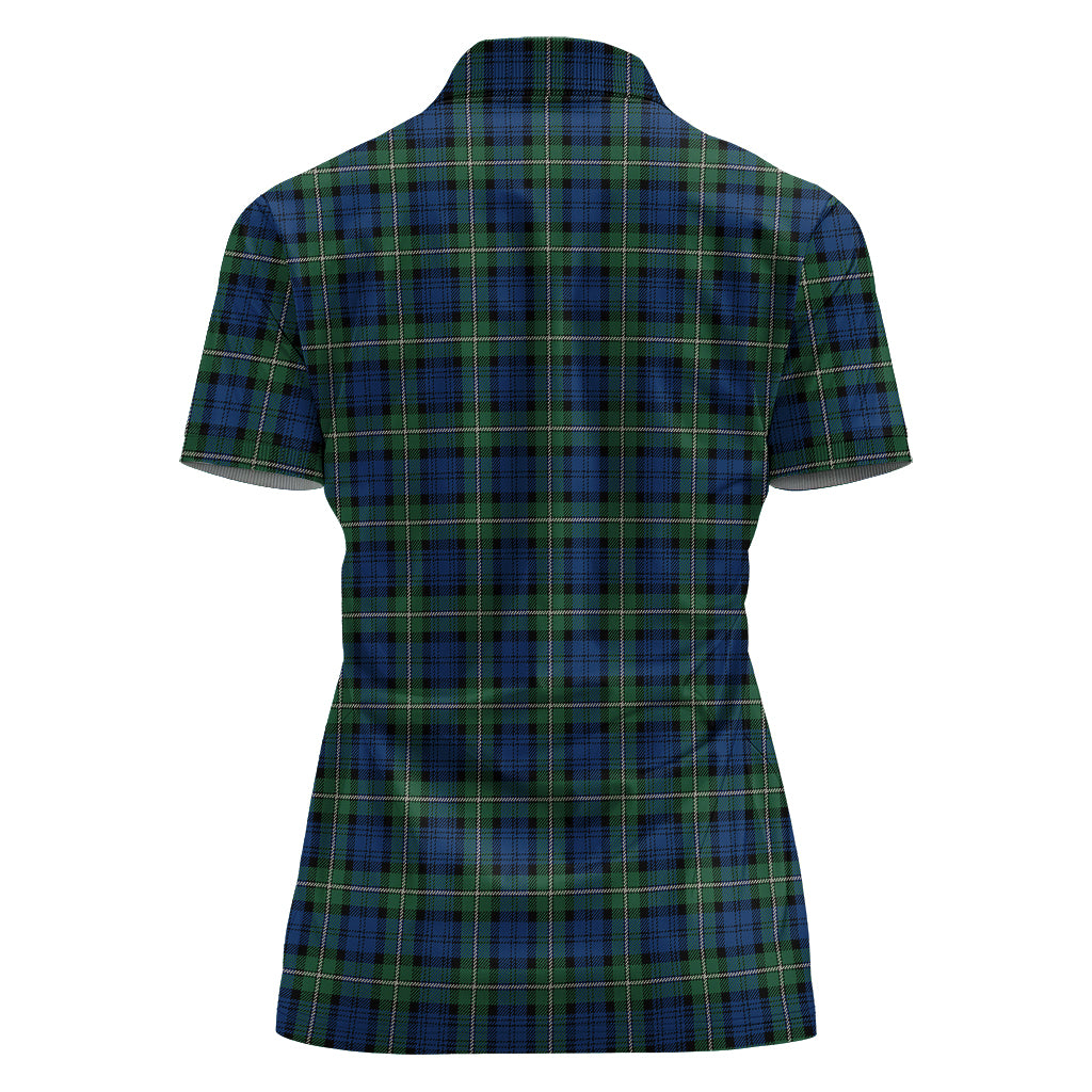 Forbes Ancient Tartan Polo Shirt with Family Crest For Women - Tartan Vibes Clothing