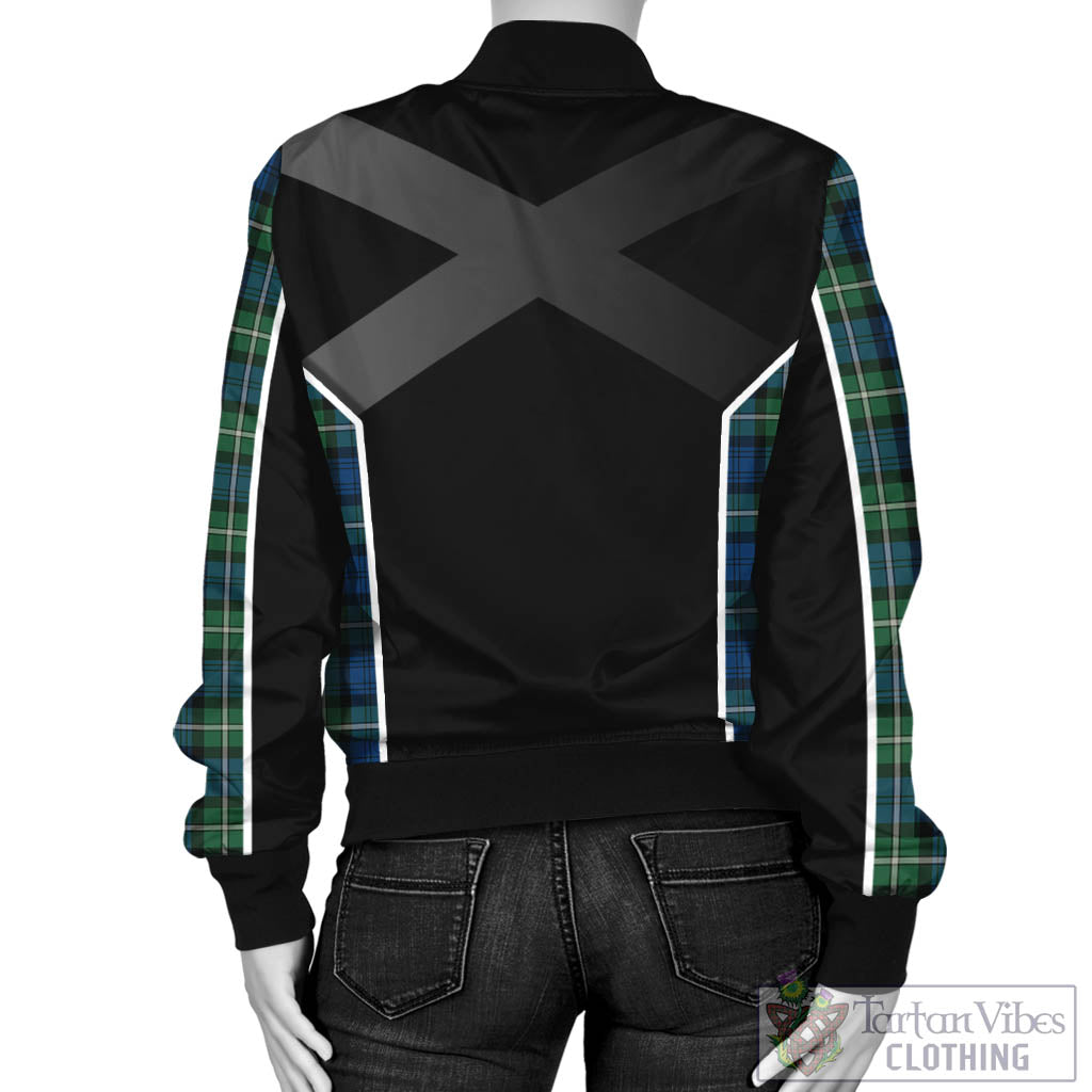 Tartan Vibes Clothing Forbes Ancient Tartan Bomber Jacket with Family Crest and Scottish Thistle Vibes Sport Style