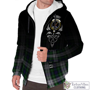 Forbes Dress Tartan Sherpa Hoodie Featuring Alba Gu Brath Family Crest Celtic Inspired