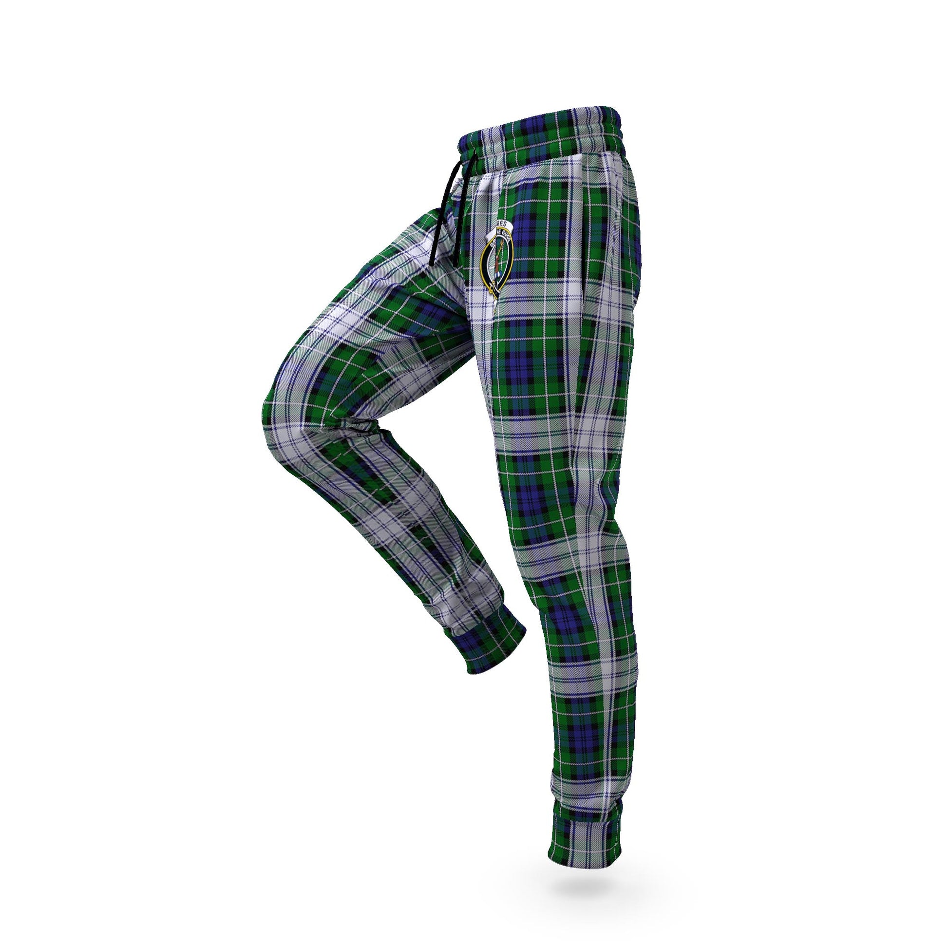 Forbes Dress Tartan Joggers Pants with Family Crest S - Tartan Vibes Clothing