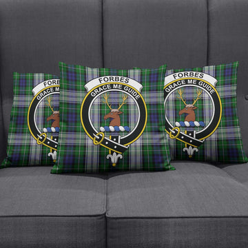 Forbes Dress Tartan Pillow Cover with Family Crest