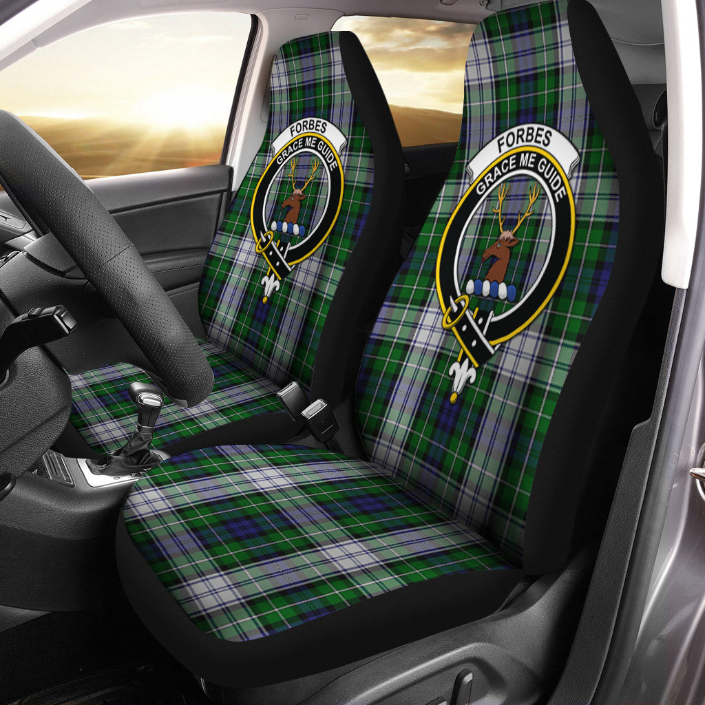 Forbes Dress Tartan Car Seat Cover with Family Crest One Size - Tartanvibesclothing