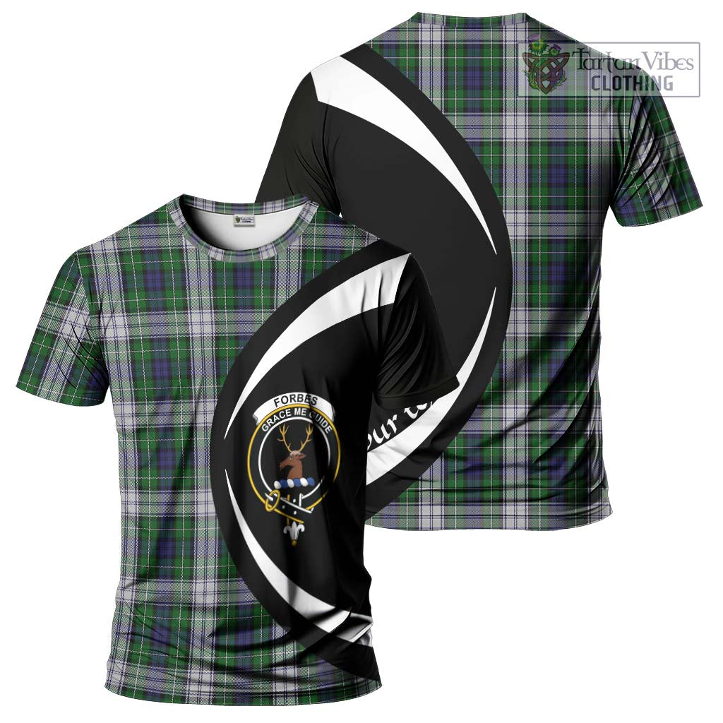 Tartan Vibes Clothing Forbes Dress Tartan T-Shirt with Family Crest Circle Style