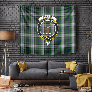 Forbes Dress Tartan Tapestry Wall Hanging and Home Decor for Room with Family Crest