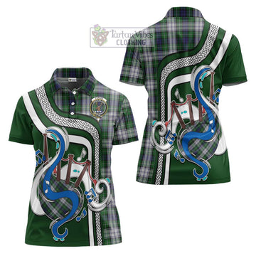 Forbes Dress Tartan Women's Polo Shirt with Epic Bagpipe Style