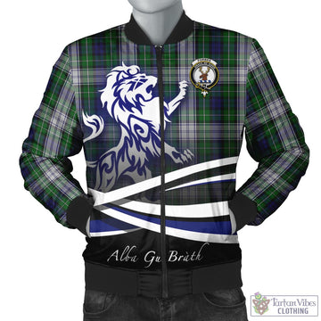 Forbes Dress Tartan Bomber Jacket with Alba Gu Brath Regal Lion Emblem