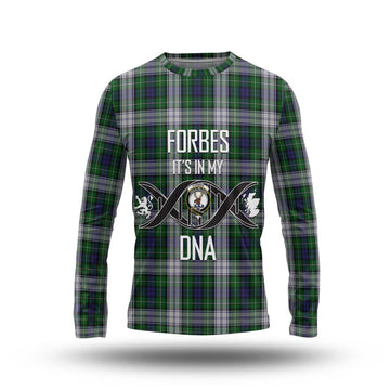 Forbes Dress Tartan Long Sleeve T-Shirt with Family Crest DNA In Me Style