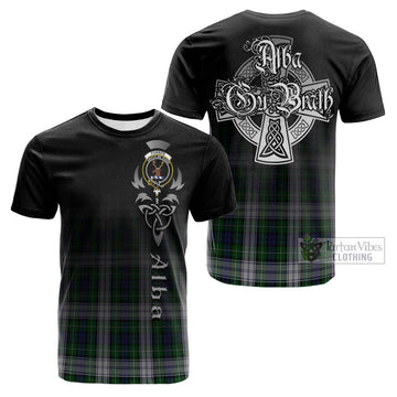 Forbes Dress Tartan Cotton T-shirt Featuring Alba Gu Brath Family Crest Celtic Inspired