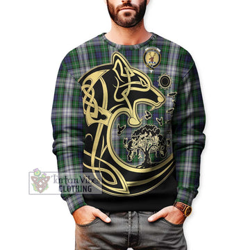 Forbes Dress Tartan Sweatshirt with Family Crest Celtic Wolf Style