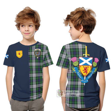 Forbes Dress Tartan Kid T-Shirt Alba with Scottish Lion Royal Arm Half Style