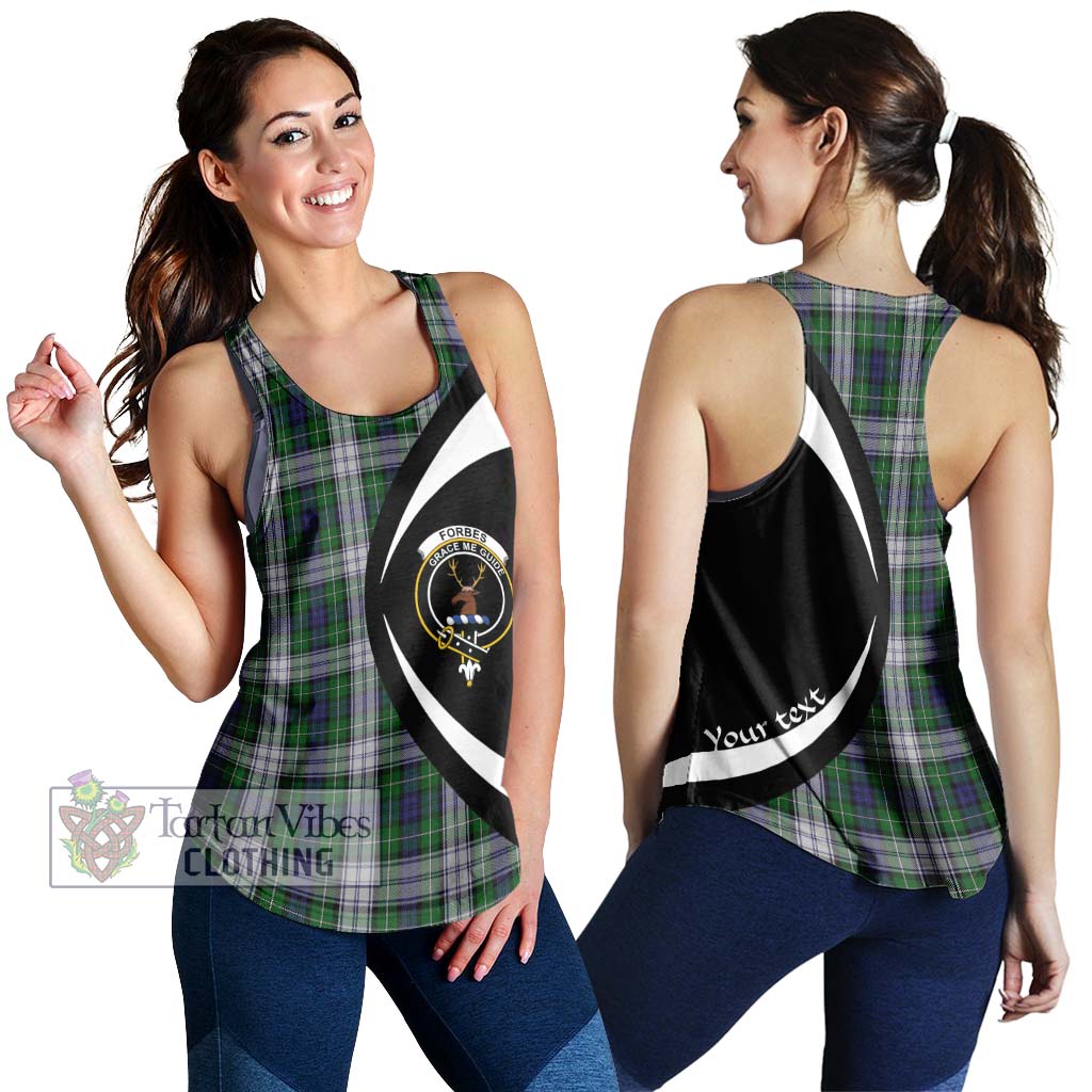 Forbes Dress Tartan Women's Racerback Tanks with Family Crest Circle Style 4XL - Tartan Vibes Clothing